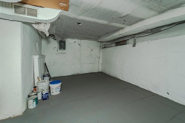 view of basement