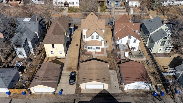 birds eye view of property featuring a residential view