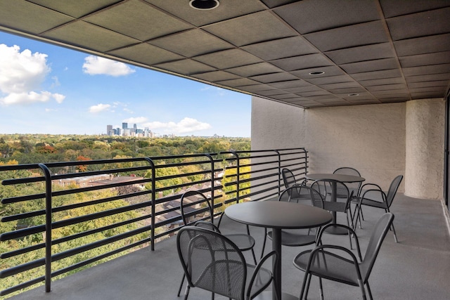 view of balcony