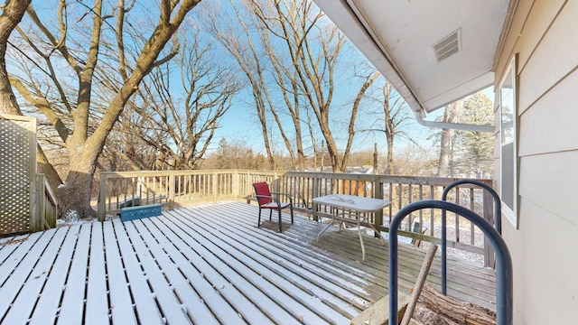 view of wooden terrace