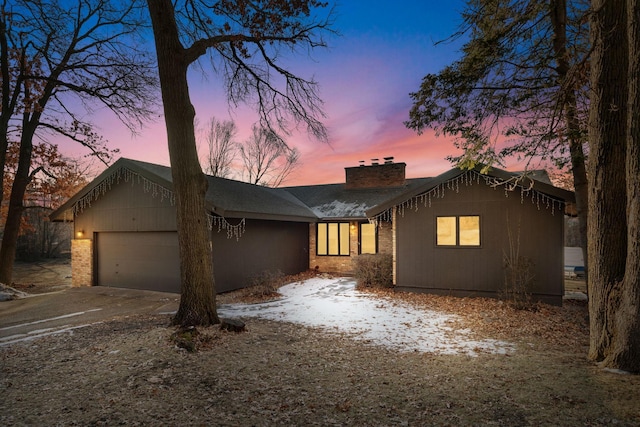 ranch-style house with a garage