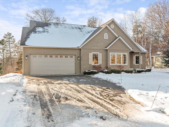 view of front of home featuring a garage