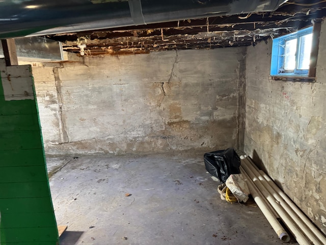 view of basement