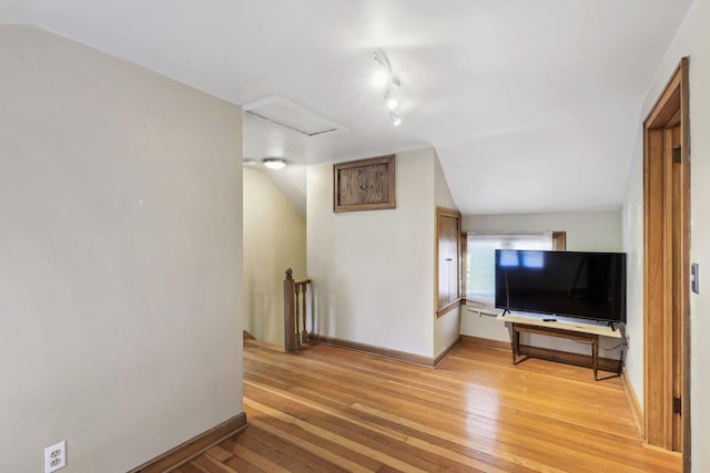 living room featuring light hardwood / wood-style floors