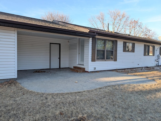 view of rear view of property