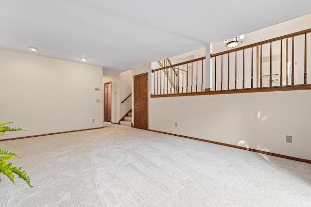 interior space featuring a textured ceiling