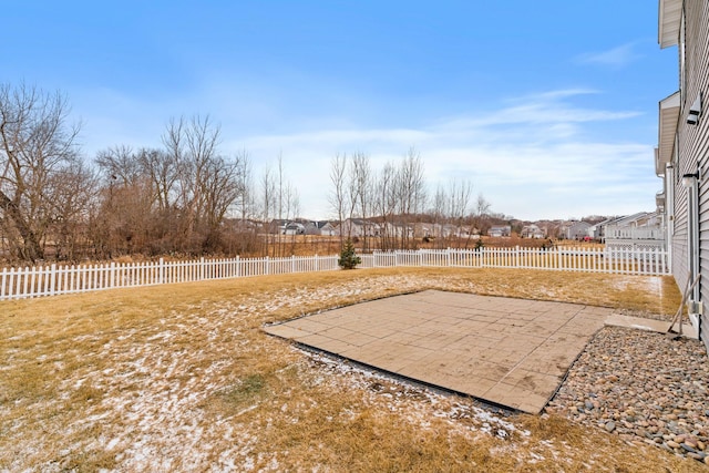 view of yard featuring a patio