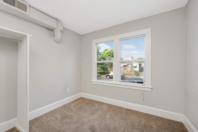 view of carpeted empty room