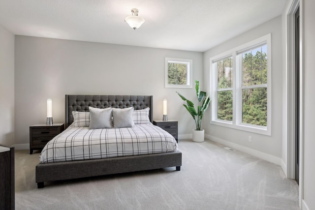 bedroom featuring carpet flooring