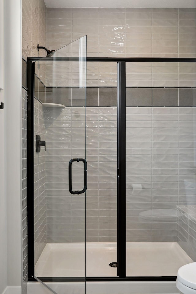 9533 Otchipwe Ave N, Stillwater, MN 55082 - bathroom with a stall shower and toilet