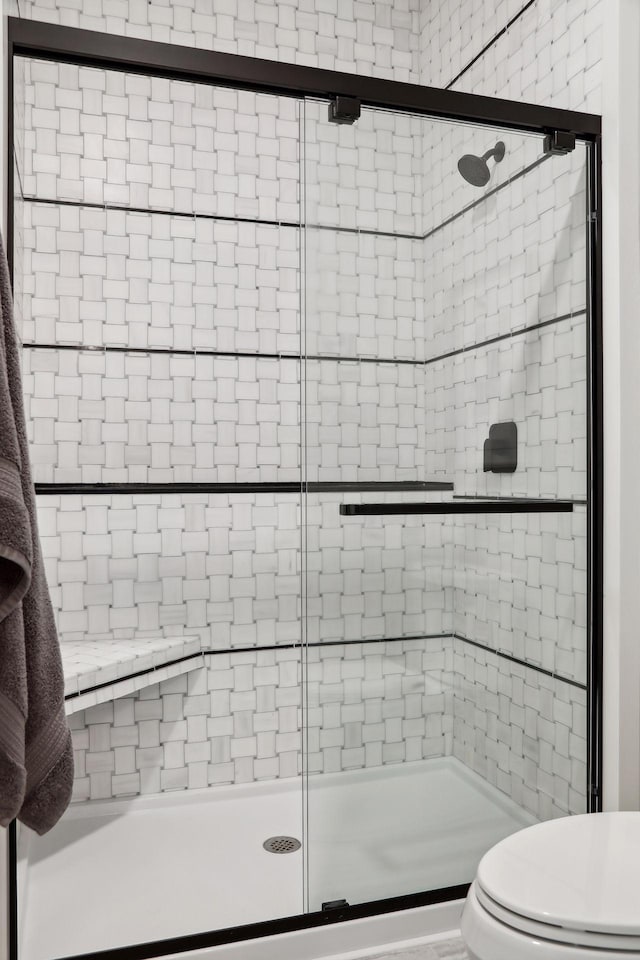 9533 Otchipwe Ave N, Stillwater, MN 55082 - full bathroom featuring a shower stall and toilet