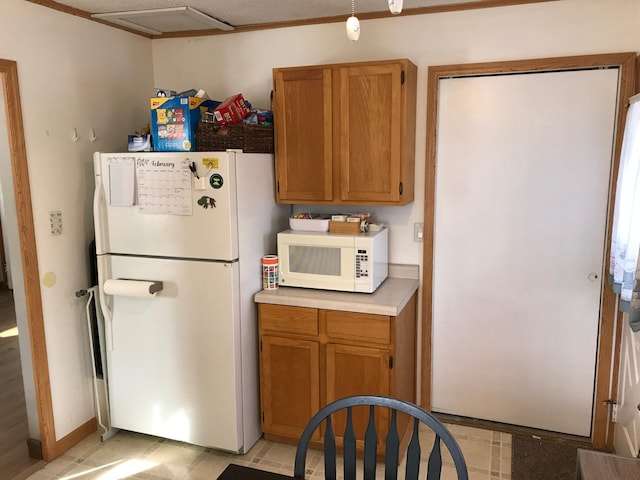 kitchen featuring white appliances