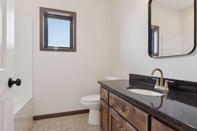 21933 Edison Ct, East Bethel, MN 55011 - bathroom featuring vanity and toilet