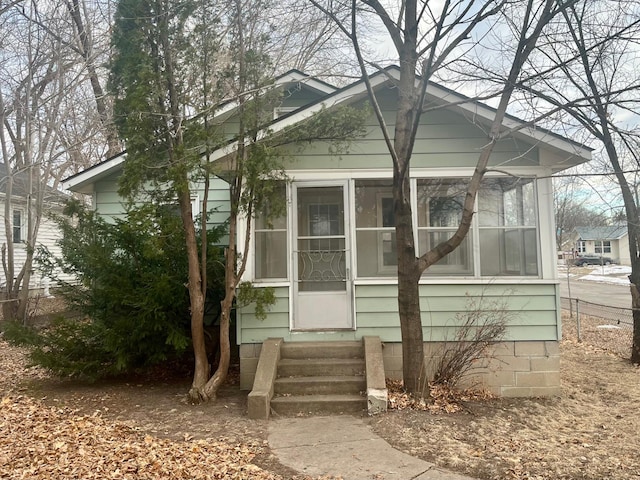 view of bungalow-style house