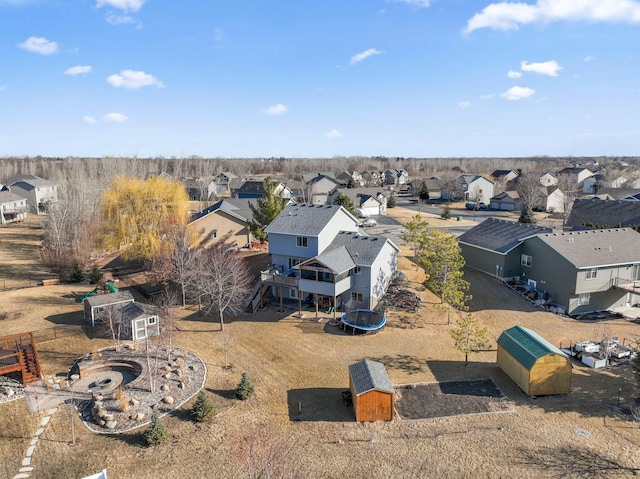 bird's eye view featuring a residential view