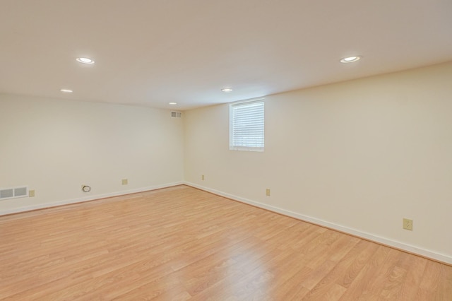 5524 Columbus Ave, Minneapolis, MN 55417 - basement with light wood-type flooring and recessed lighting