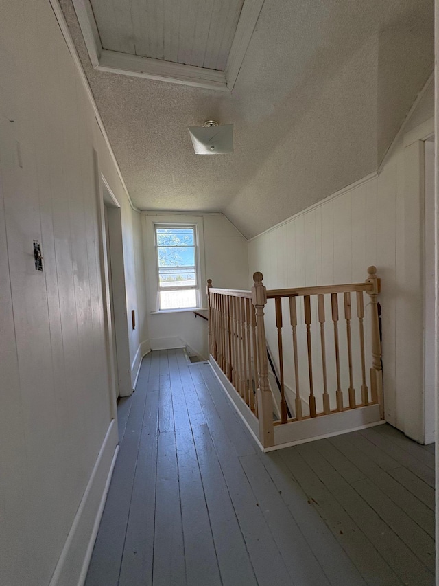 20 1st Ave NW, Plainview, MN 55964 - bonus room featuring a textured ceiling, hardwood / wood-style flooring, and vaulted ceiling