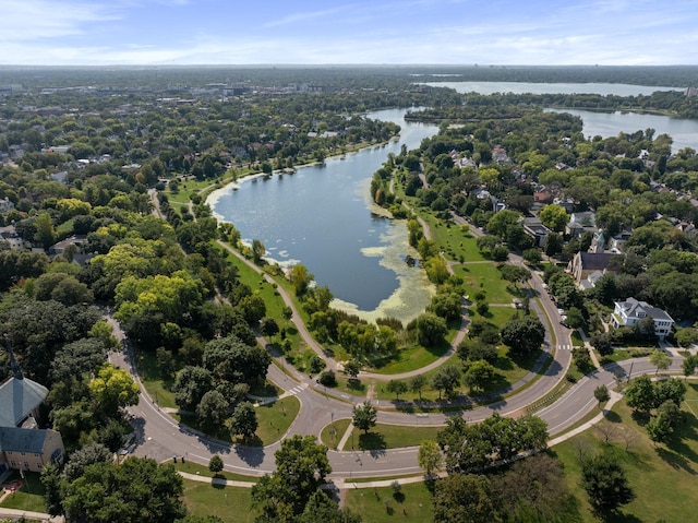 1128 Kenwood Pkwy, Minneapolis, MN 55403 - drone / aerial view with a water view