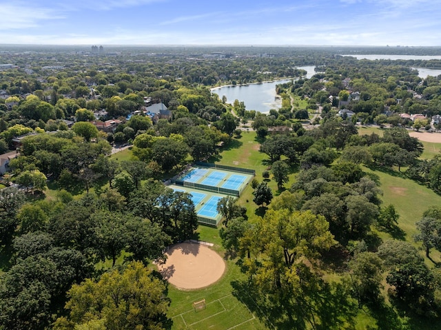 1128 Kenwood Pkwy, Minneapolis, MN 55403 - bird's eye view featuring a water view