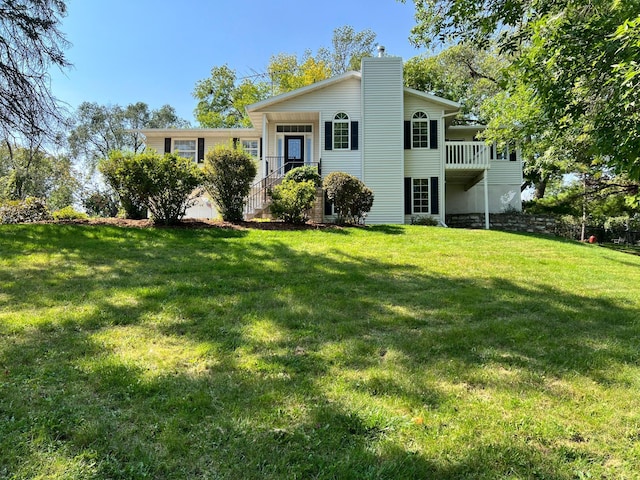 exterior space featuring a yard