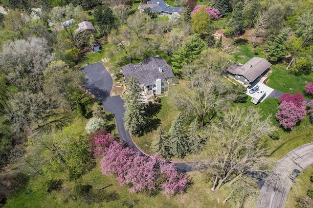 birds eye view of property