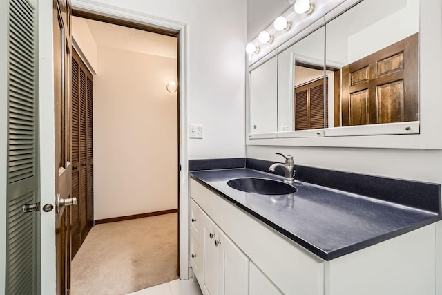 bathroom featuring vanity