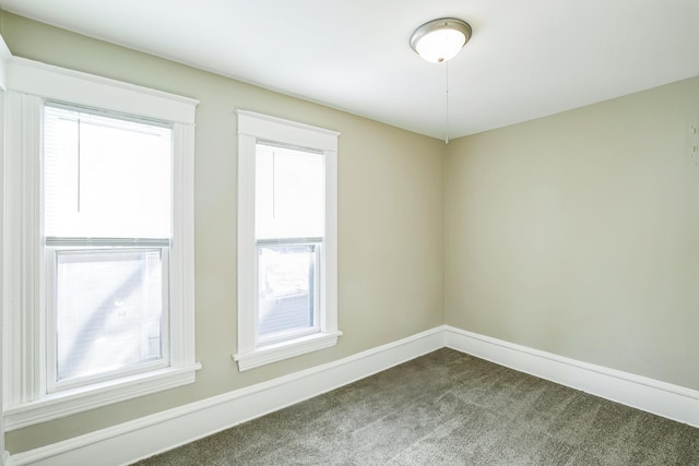 view of carpeted empty room