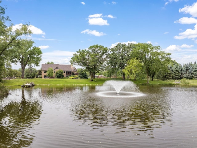 view of water feature