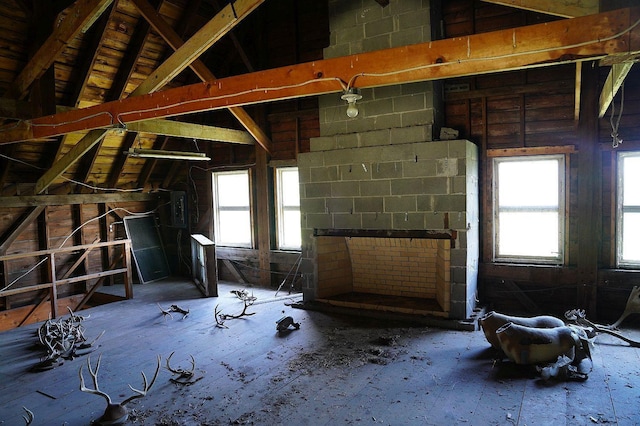 view of attic