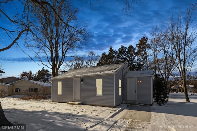 view of front of home