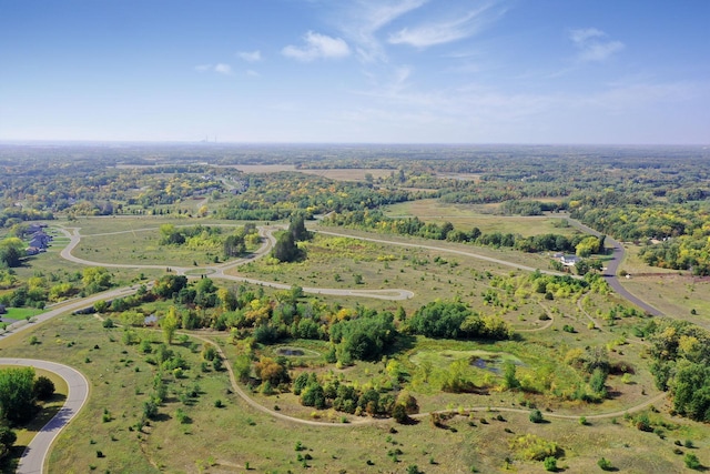 bird's eye view featuring a rural view