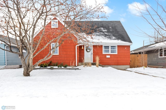 view of front of home