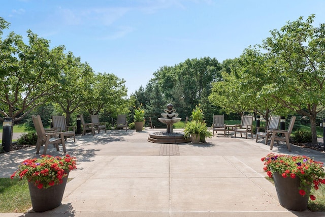 view of home's community featuring a patio area