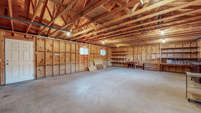 interior space with concrete flooring