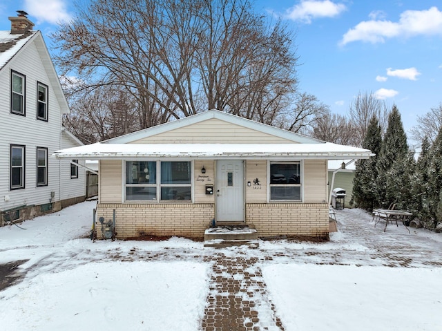 view of bungalow-style home