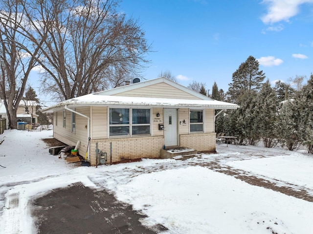 view of bungalow-style home