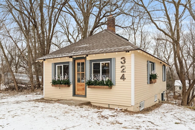 view of bungalow-style house