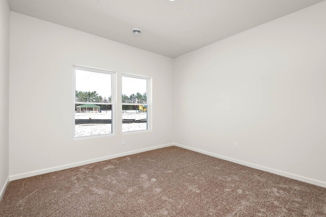 view of carpeted empty room