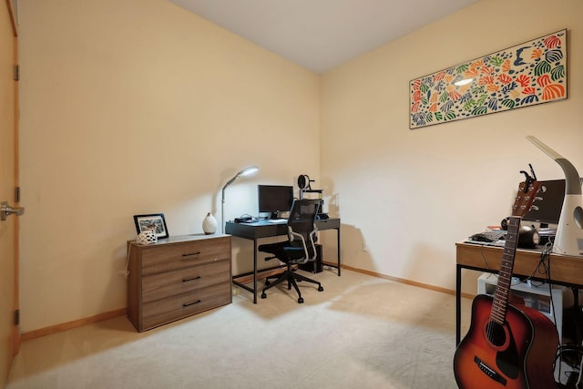 office area featuring carpet