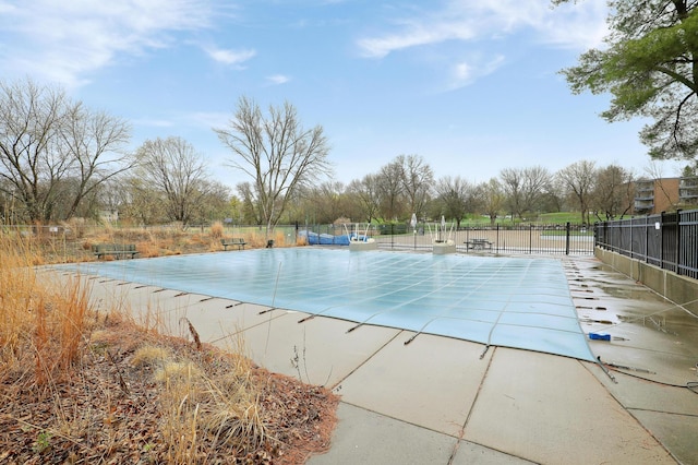 view of pool with a patio