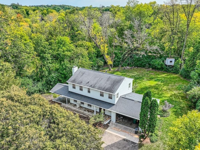 birds eye view of property