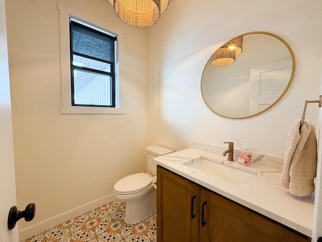 106 19th St NE, Barnesville, MN 56514 - half bath with vanity and tile patterned flooring