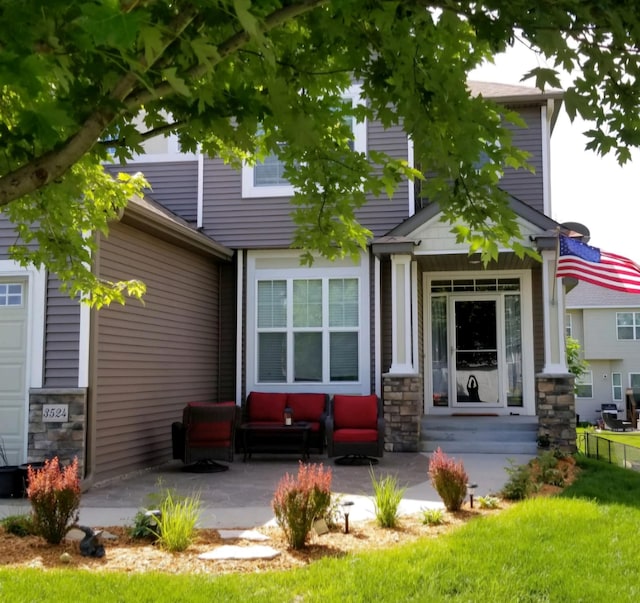 view of rear view of property