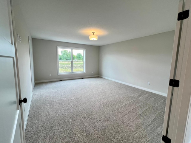 view of carpeted empty room