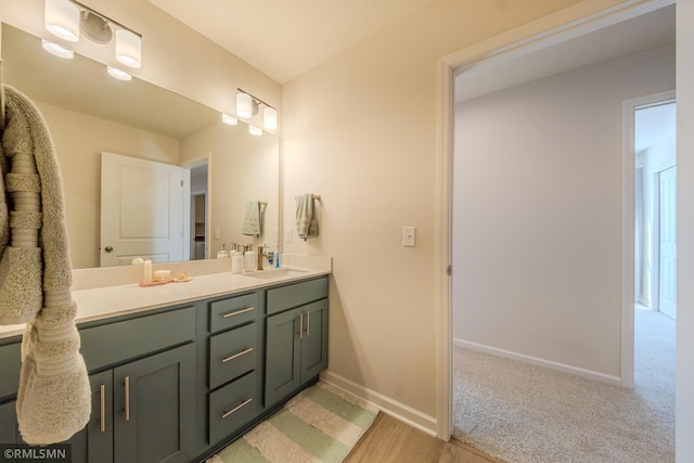 bathroom featuring vanity