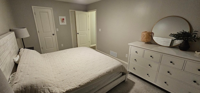 bedroom with carpet floors