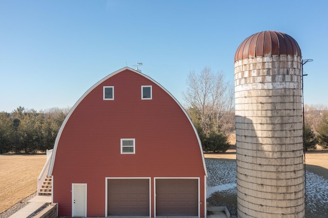 view of outdoor structure with a garage