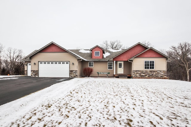 view of front of house featuring a garage