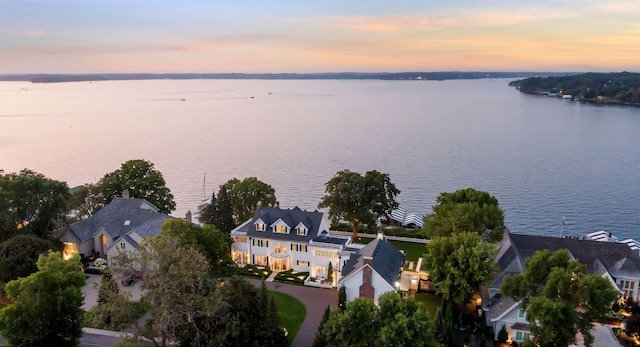 20100 Lakeview Ave, Deephaven, MN 55331 - aerial view at dusk of a water view