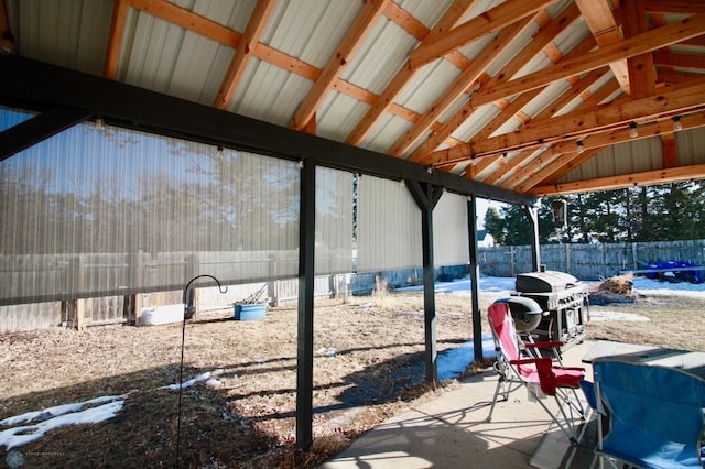 view of patio with grilling area